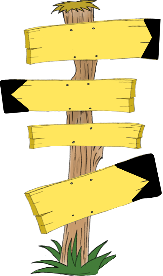 Le panneau de rando vous montrant la direction.
